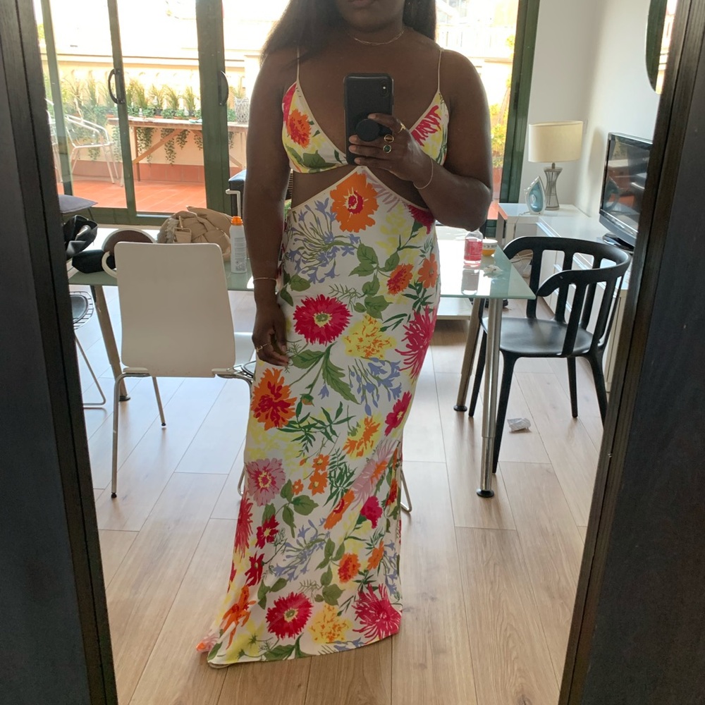 Worn once! Reformation Poppies Silk Maxi Dress - Fabrizia Floral